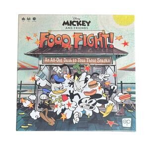 Disney Mickey And Friends FOOD FIGHT! Board Game Ages 6+ 3-5 Players NEW!